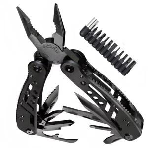 스테인리스 스틸 24-in-1 멀티툴 드라이버 휴대용 커터 접이식 도구 캠핑 사냥 야외 활동용 고품질
