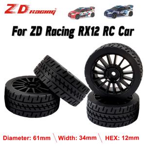ZD 레이싱 2PCS RC 자동차 타이어 고무 타이어 육각 12mm 리모컨 레이싱 드리프트 자동차 및 1/12 ZD 레이싱 RX12 오리지널 타이어