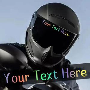 1PC High3CM 개인화 된 사용자 정의 단어만 오토바이 스티커 DIY Motobike 헬멧 연료 탱크 자체 접착 방수 비닐 데칼