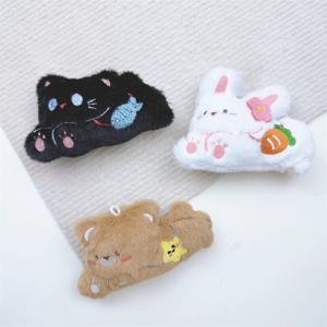 3 Pcs 크리 에이 티브 플러시 동물 펜던트 배낭 키 체인 장식 펜던트 절묘한 다목적 펜던트