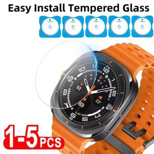 삼성 갤럭시 시계 울트라 47mm 용 1-5PCS 프리미엄 강화 유리 갤럭시 Watch7 40mm 44mm 유리에 쉬운 설치 화면 보호기