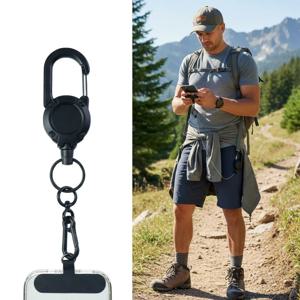 리트랙터블 폰 랜야드 헤비 듀티 멀티툴 카라비너 배지 홀더 폰 버클