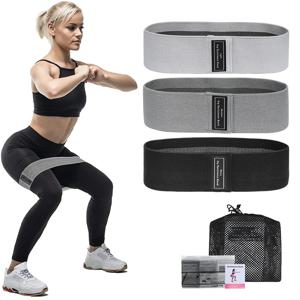 패브릭 저항 밴드 힙 부티 밴드 엉덩이 허벅지 탄력 운동 밴드 스쿼트 서클 스트레치 피트니스 스트립 루프 요가 짐 장비