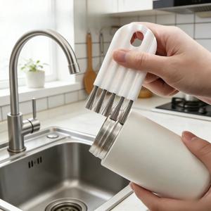 다목적 유연한 병 브러쉬 아기 젖병, 보온병 뚜껑, 좁은 틈새 청소 도구, 주방 가정용 빨대 브러쉬 나일론