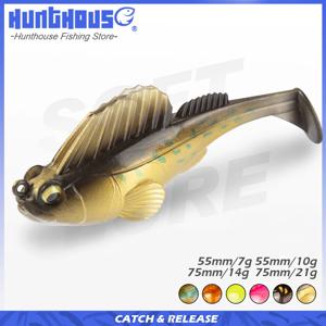 헌트하우스 지그 코팅 낚시 미끼 75mm/14g 소프트 베이트 모든 수역용 스윔베이트 송어, 강꼬치미, 배스, 쉐드, 농어 낚시용 lw226