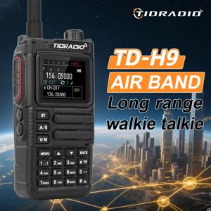 TIDRADIO TD-H9 10W 장거리 무전기 라디오 에어밴드 앱 무선 프로그래밍 APRS GPS 무전기 NOAA 토키 워키