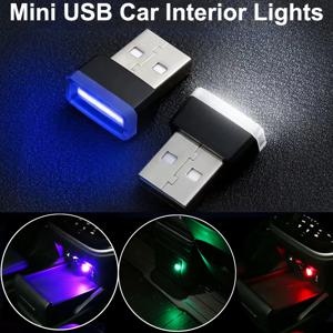 미니 USB LED 자동차 조명 자동차 실내 분위기 조명 비상 조명 자동차 색상 장식 조명 분위기 USB 램프 액세서리