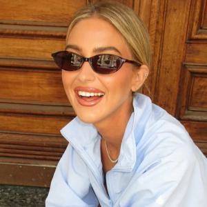 새로운 복고풍 타원형 작은 프레임 유행 여성 안경, 유행 고급 캐주얼 거리 사진 안경