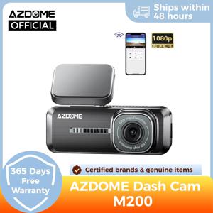 AZDOME M200 대시 캠 영어 음성 제어 2K 자동차 DVR WiFi 카메라 차량 야간 투시경 G-센서 24H 주차 모니터