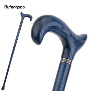 파란색 나무 단일 조인트 패션 스틱 장식용 코스프레 파티 지팡이 메이스 크러치 완드 크로시어 공연 무대 지팡이 95cm