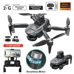 새로운 LYZRC L200 PRO MAX 전문가용 드론 4K EIS 듀얼 카메라 2축 PTZ 장애물 회피 브러시리스 GPS 5G FPV 4축 드론