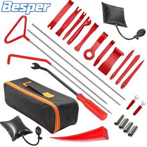 26/17/10/11PCS 자동차 웨지 펌프 열쇠공 두꺼운 도어 수리 에어 쿠션 긴 손잡이가 있는 비상 개방 잠금 해제 도구