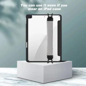 10.5 인치 범용 핸드 스트랩 가죽 핸들 그립 보안 핸드 스트랩 아이패드/샤오미/삼성 태블릿 스탠드 홀더 아이패드 9.7용