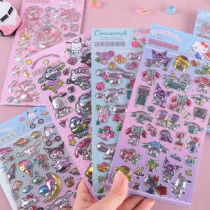 3D 스티커 만화 레이저 3D 스티커 DIY 다이어리 스티커 휴대폰 케이스 장식 스티커 학생 선물 일본 인기 스티커
