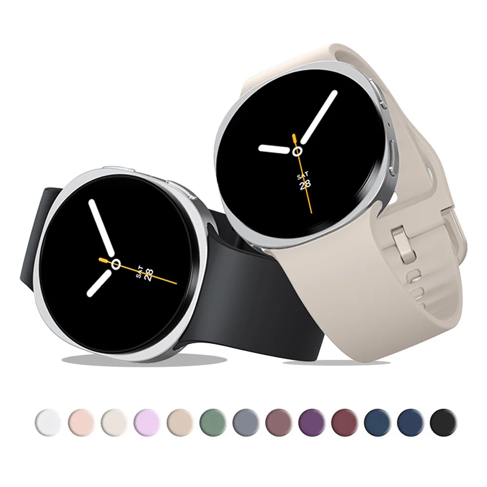 삼성 갤럭시 워치 8 44mm 40mm 46mm 액세서리용 스포츠 스트랩 손목 실리콘 팔찌 코레아 갤럭시 워치 8 클래식 밴드