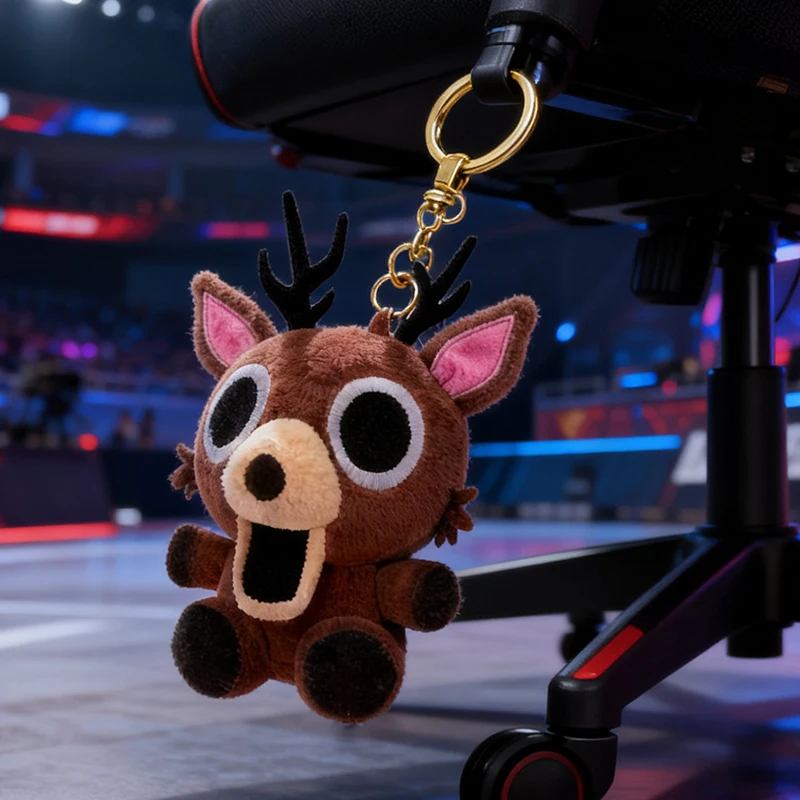 숲속의 99일 뜨거운 애정 사슴 봉제 인형 플러시 키체인 액세서리 백팩 코스프레 팬 생일 선물 할로윈 선물