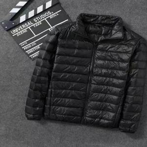 남성용 가벼운 숏패딩 코튼 재킷 가을 겨울 브랜드 아울렛 후드 스탠드 칼라 슬림핏 롱 스타일 청년 트렌드