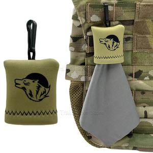 전술용 초미세 섬유 클리닝 마이크로파이버 렌즈 천, 쌍안경, 스코프, 안경, 스크린, 렌즈 청소용 일체형 보관함