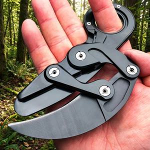 2026 포켓 더블암 나이프 올스틸 클로우 폴딩 나이프 캠핑 헌팅 서바이벌 도구 아웃도어 멀티기능 나이프