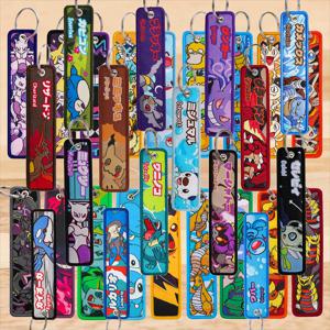 귀여운 애니메이션 엘프 자수 키링 멋진 게임 키 태그 오토바이 자동차용 패션 키링 액세서리 선물 1개