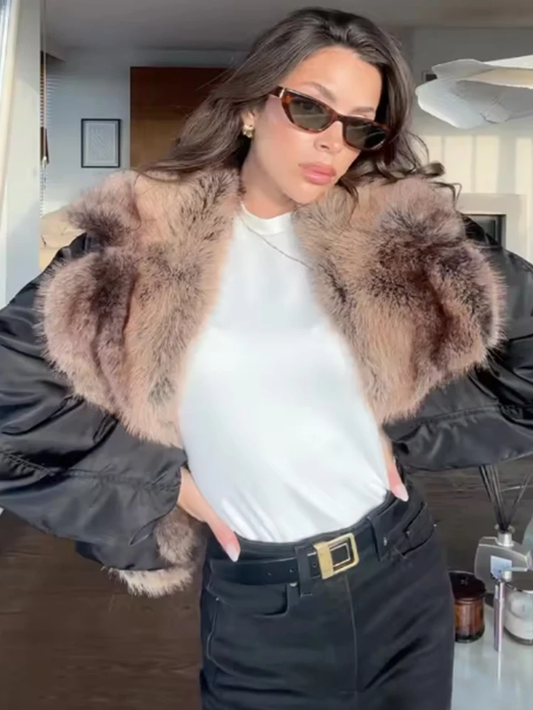 여성용 신상 캐주얼 재킷 여성용 라펠 퍼 칼라 따뜻한 재킷 럭셔리 가디건 긴 소매 코트