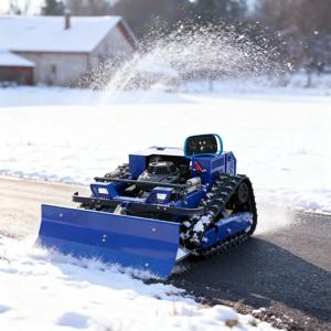 맞춤형 고효율 원격 제어 잔디 깎이 - 제설기 부착 미니 RC 로봇