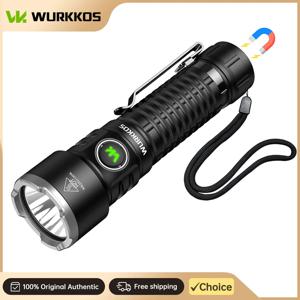 Wurkkos TS28 전술용 손전등 21700 충전식 3200루멘 휴대용 자석 테일 캡 손전등 IPX8 방수 테일 스위치