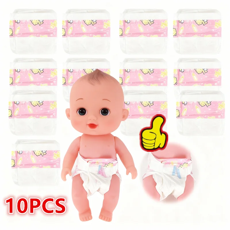10개/세트 베이비 돌 기저귀 바지 43cm 신형 베이비 돌 17인치 베이비 돌 액세서리 인형집 장난감