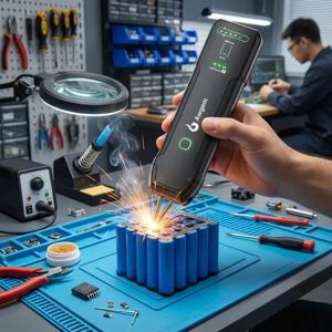 아젬 SH1 DIY 휴대용 배터리 스폿 용접기 (18650 리튬 배터리, 니켈 스트립 및 니켈 벨트 용접용)