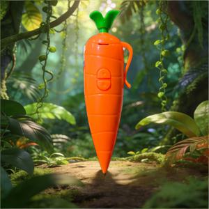 당근 음성 펜 음성 녹음기 소년 소녀를위한 애니메이션 창의력 볼펜 사운드 녹음 기능이있는 학교 문구 선물