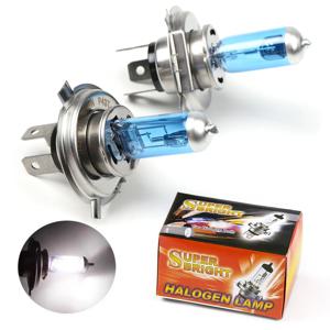 2개입 H4 100W 6000K 자동차 제논 가스 할로겐 헤드라이트 전구 블루 쉘 12V 배터리 전압 차량용