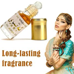 아랍 스타일 볼형 골드 향수, 오래 지속되는 향, 바디 에센셜 오일, 풍부한 레이어드 식물 에센셜 오일 향수