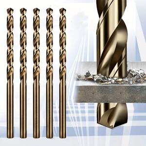 5/10Pcs 1-14mm 트위스트 드릴 비트 HSS 고속 강철 드릴 비트 세트 단단한 금속, 스테인레스 스틸, 주철 용 스트레이트 라운드 생크