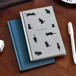 귀여운 고양이 A6 2026 주간 플래너 노트북 일간 주간 계획 저널 개인 다이어리 캘린더 시간 관리 목표 설정 일정
