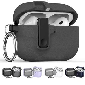 안전 잠금 버클이있는 Apple AirPods 4 3 Pro 2 1 용 무선 이어폰 보호 케이스 충격 방지 쉘 헤드폰 액세서리