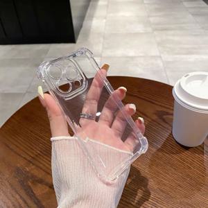 아이폰 17 16 15 14 13 12 11 프로 맥스 미니 7 8 플러스 SE 에어용 사방 에어백 보호 드롭 정밀 홀 충격 방지 케이스