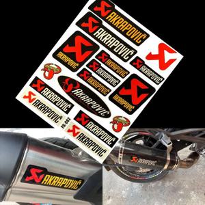 오토바이 개조 액세서리 레이싱 스폰서 아크라포빅 배기 파이프 헬멧 데칼 반사 레이저 스티커 커버 스크래치 방지