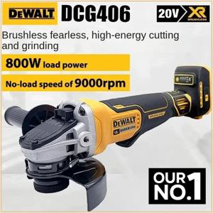 Dewalt DCG406 125MM 무선 브러시리스 앵글 그라인더 9000RPM 절단기 Dewalt 배터리 전동 공구용 연마기