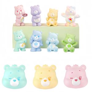 퍼니즘 애니메이션 케어베어즈 리틀 씽즈 시리즈 커비 페이스 블라인드 박스 액션 피규어 귀여운 어린이 생일 파티 시리즈 선물