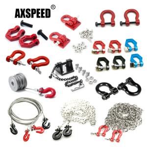 AXSPEED 알루미늄 합금 트레일러 견인 섀클 후크 (Axial SCX10 1/10 RC 원격 제어 크롤러 자동차 업그레이드 부품 액세서리)