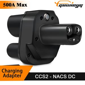 GUWIEYG CCS2 테슬라 EV 충전 어댑터 500A CCS2 콤보 테슬라 컨버터 차량용 충전기 CCS2 테슬라 어댑터