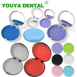 리테이너 박스 가짜 치아 틀니 보관 케이스 입 가드 정렬기 교정기 치열 교정 용기 구강 위생 용품 주최자