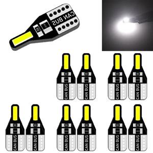 10 PCS T10 W5W LED Canbus 전구 194 168 7020 Cob 2SMD 자동차 인테리어 조명 독서 램프 웨지 전구 흰색 오류 무료