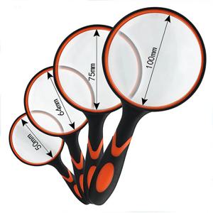 휴대용 돋보기 10x 어린이 노인 돋보기 독서 탐사 미끄럼 방지 비산 방지 돋보기 렌즈 50/65/75/100mm