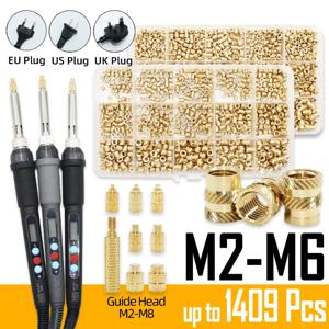 황동 핫멜트 인서트 널링 너트 임플란트 기계 구리 너트 열전도 임플란트 열 삽입 도구 3D 프린터 플라스틱