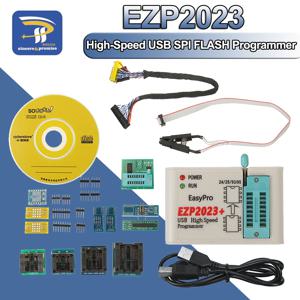 EZP2023 고속 USB SPI 프로그래머 + 12개 어댑터 지원 24 25 26 93 95 EEPROM 25 플래시 Bios 칩 EZP2019보다 우수함