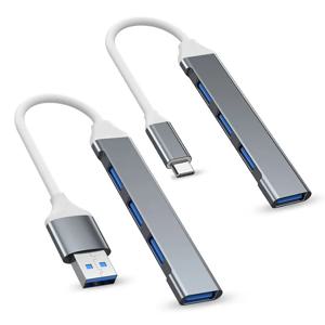 4포트 USB C 허브 3.0 어댑터 OTG 고속 분배기 맥북 프로 에어 PC 컴퓨터 액세서리