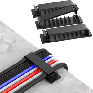 케이블 주최자 코드 관리 와이어 홀더 유연한 USB 케이블 와인 더 마우스 키보드 이어폰 보호대에 대한 깔끔한 실리콘 클립