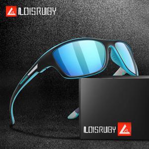 남성 여성 편광 된 사이클링 스포츠 선글라스 운전 하이킹 선글라스 낚시 눈부심 방지 UV400 안경 TAC 렌즈 선물로