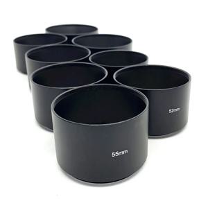 40.5mm 46mm 49mm 52mm 55mm 58mm 62mm 67mm 72mm 77mm 긴 금속 렌즈 후드 Canon Nikon Sony for Olympus Fujifilm 카메라 렌즈